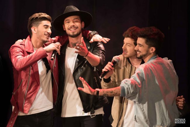 Arcadian et Mickael Dos Santos pour l'anniversaire de Michel Fugain