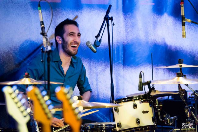Portrait de Stéphane Avellaneda, batteur d'Ana Popovic