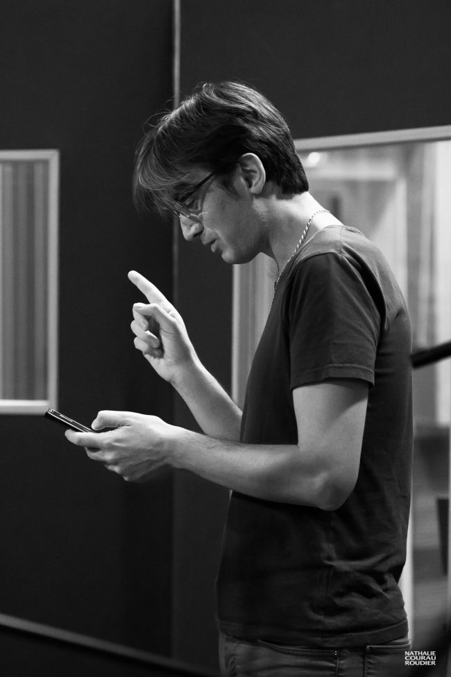 Olivier Calmel en studio