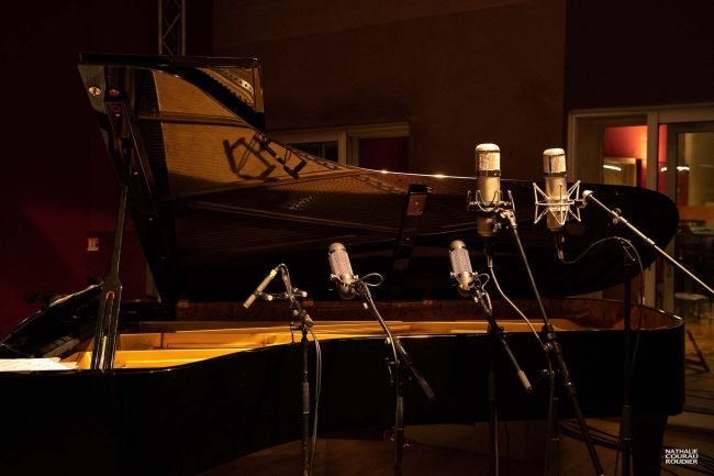 Piano studio d'enregistrement