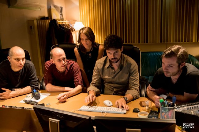 Céline Bonacina Crystal Quartet et Julien Bassères, studio de Meudon