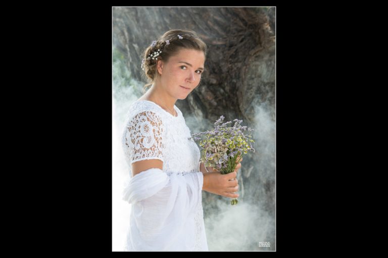PHOTOS DE MARIÉE : TEST DES FUMIGÈNES COLORÉS À NOIRMOUTIER