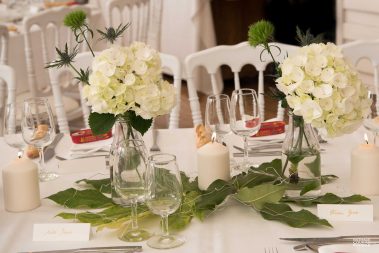 Décoration de tables de mariage - photographe Nathalie Courau Roudier