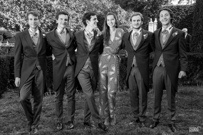 Témoins avec le marié - photographe Nathalie Courau Roudier