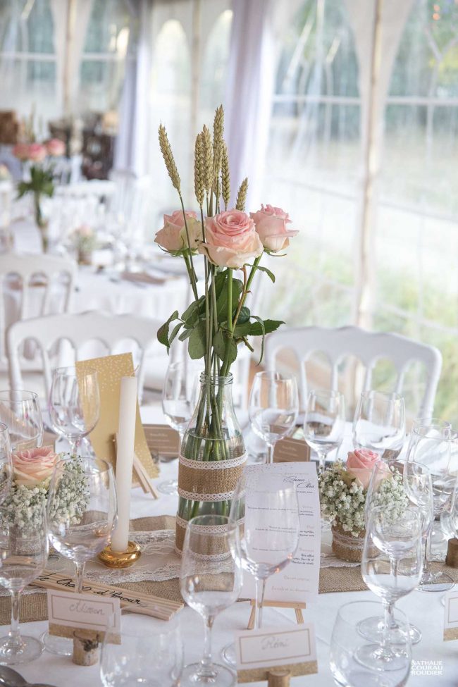 Décoration de tables de mariage