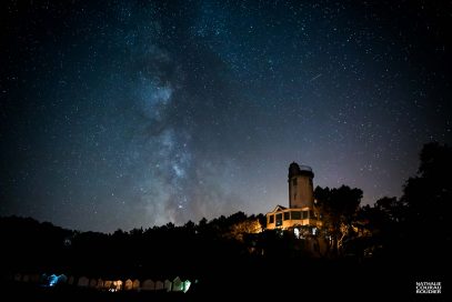 La Tour Plantier et l'Anse Rouge sous la voie lactée - Noirmoutier