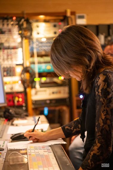 Portrait de Céline Bonacina aux studios l'Alhambra, Rochefort sur Mer, Cristal Records