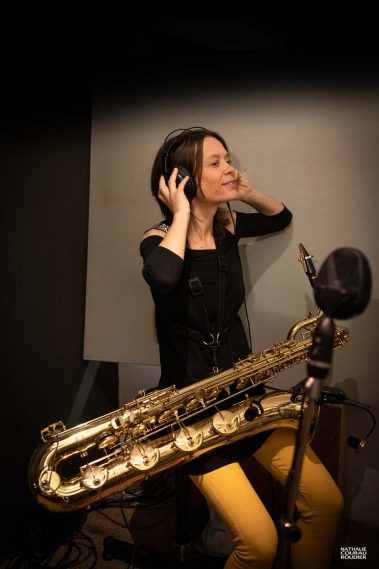 Portrait de Céline Bonacina aux studios l'Alhambra, Rochefort sur Mer, Cristal Records