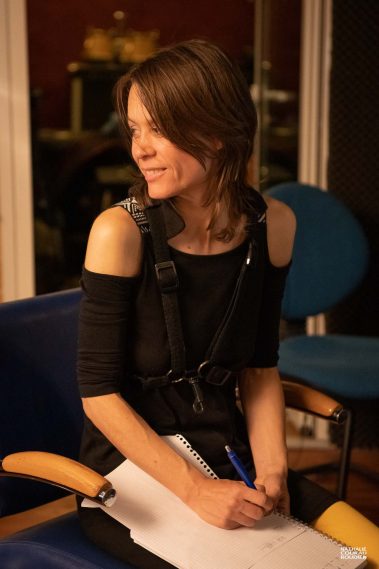 Portrait de Céline Bonacina aux studios l'Alhambra, Rochefort sur Mer, Cristal Records