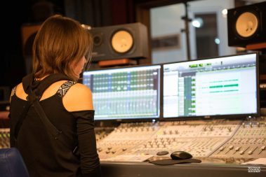 Portrait de Céline Bonacina aux studios l'Alhambra, Rochefort sur Mer, Cristal Records