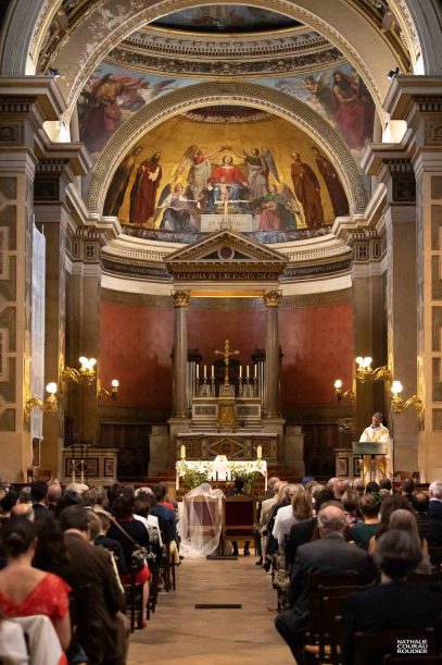 Messe de mariage en l'église Notre-Dame de Lorette à Paris - photographe Nathalie Courau Roudier