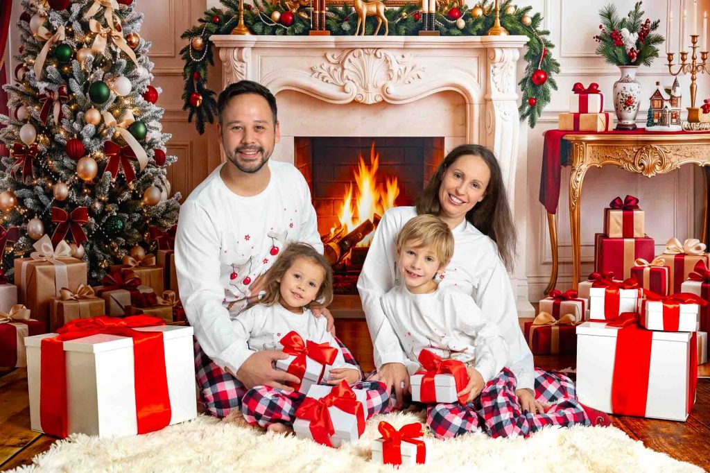 Mini-séances Noël 2026 en pyjamas